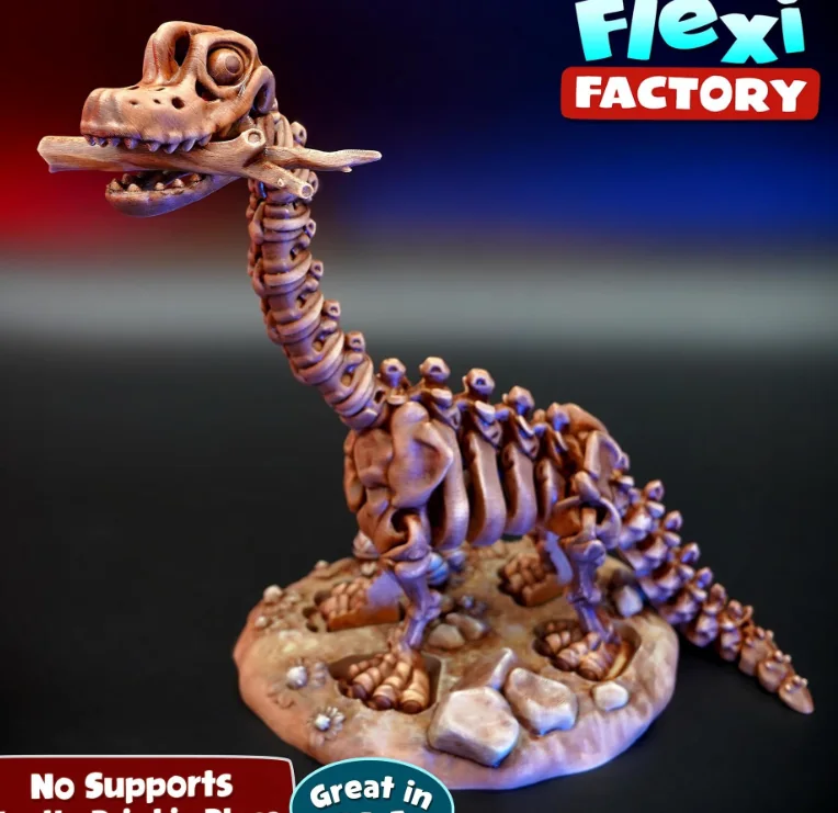 Dinosaurio de Cuello Largo - Makers 3D